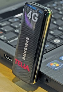  4G LTE single-mode modem by Samsung, operating in the first commercial 4G network by Telia (Courtesy: en.wikipedia.org)