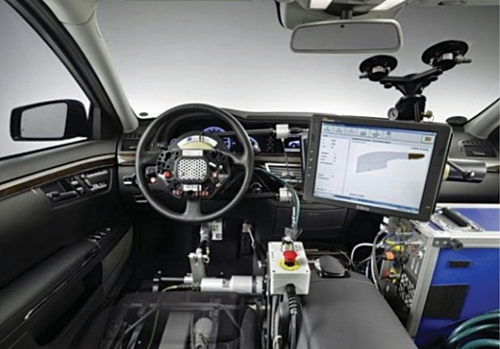 Fig. 1: Dashboard view of Google self-driving car (Source: www.slashgear.com)