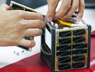 Homemade Korean satellite (Image courtesy: http://uk.reuters.com)