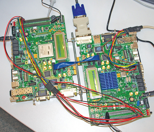 Fig. 1: FPGA board setup