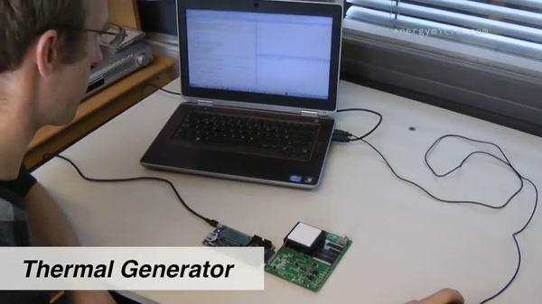 The "Energy Harvesting Solution To Go" Kit in action