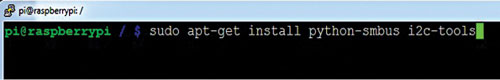 Fig. 4: Install the Python-smbus and I2C tools