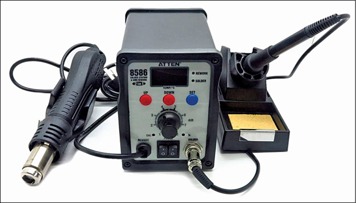 AT8586 thermo-control anti-static soldering station