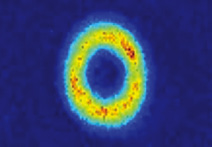 Fig. 1: Atoms spun by laser beams