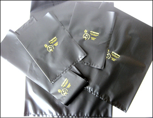 Fig. 10: Black conductive poly bags