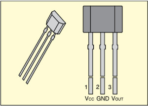 Fig. 6: A1301/A1302 linear Hall effect sensor IC by Allegro