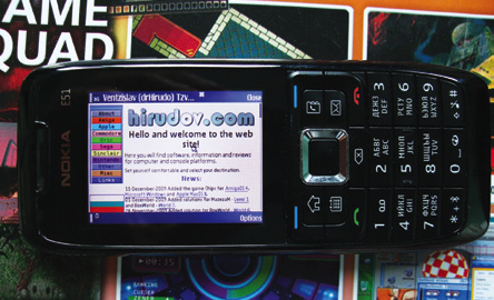 Nokia E51 phone with Internet browser