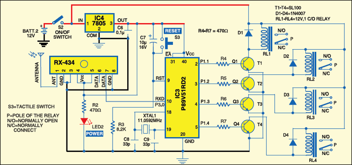 Fig.4: Circuit of receiver section