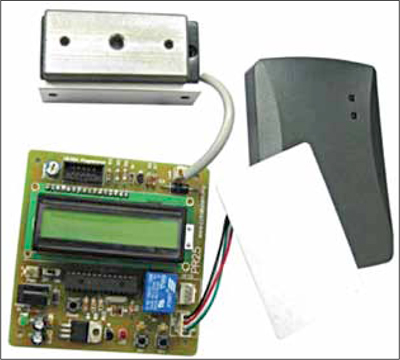 Fig. 5: Prototype of a microcontroller-based RFID building access control system (Courtesy: www.cytron.com.my)