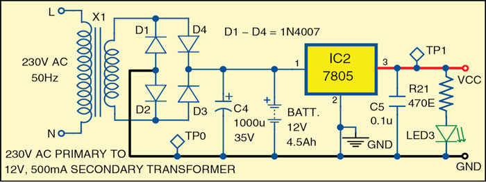 Fig. 2: Power supply section