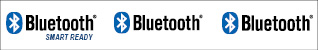Fig. 1: Bluetooth Smart Ready, Bluetooth and Bluetooth Smart logos
