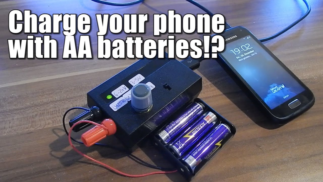 Tutorial: Charge your phone with AA batteries