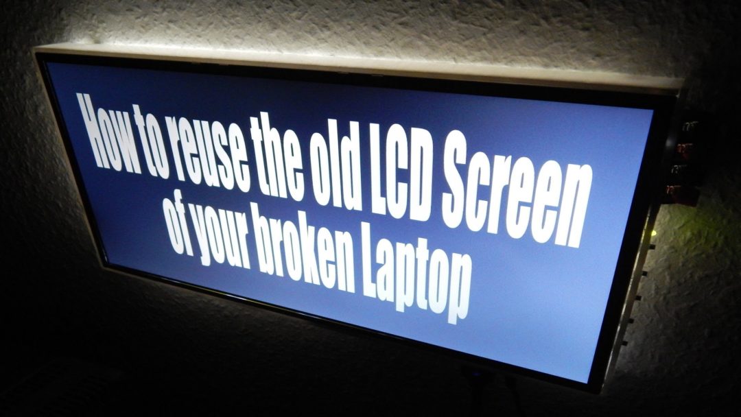 How to reuse the old LCD Screen of your broken Laptop!!
