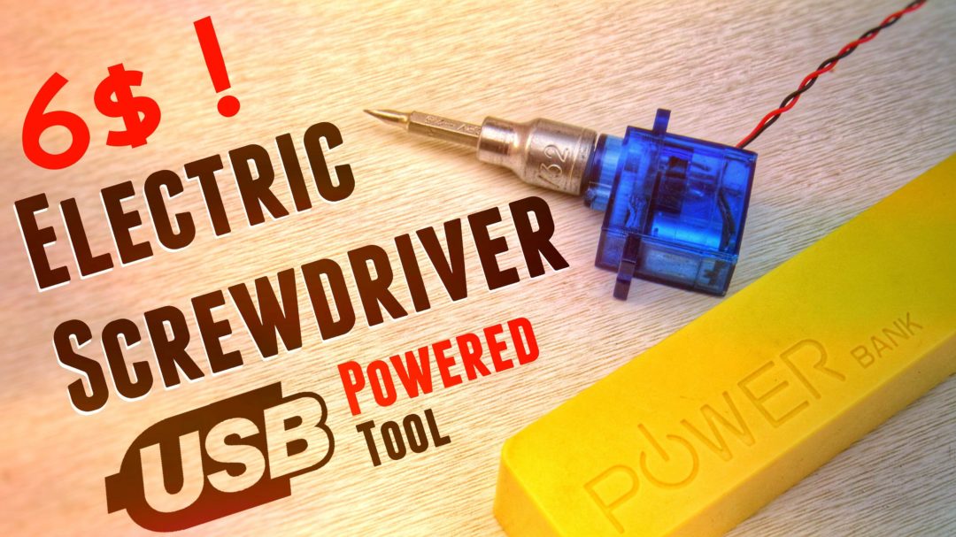 How To: Make Cordless Electric Screwdriver Tool From Micro Servo Under 6$!