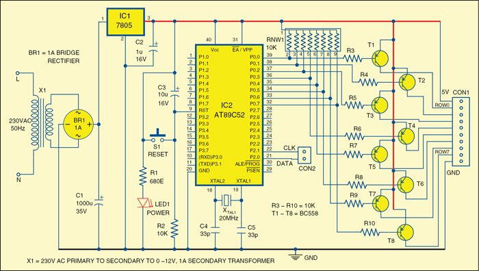 Fig. 3: Power supply and controller circuit