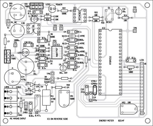 Energy Meter Circuit | Detailed Project with Source Code