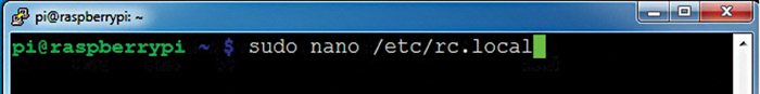 Fig. 9: Editing the rc.local file