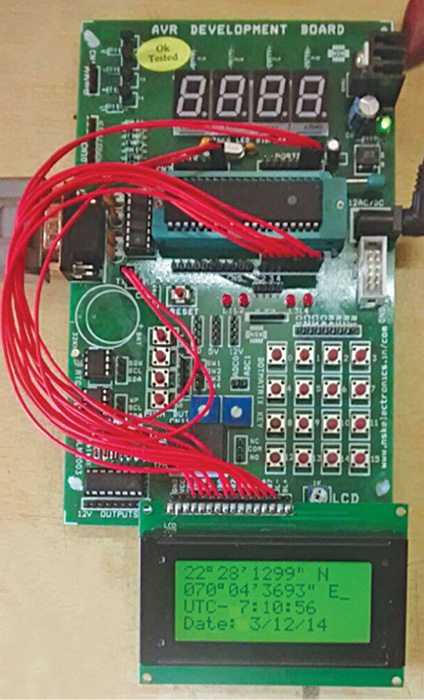 Microcontroller Projects: ATmega16A Based GPS Receiver