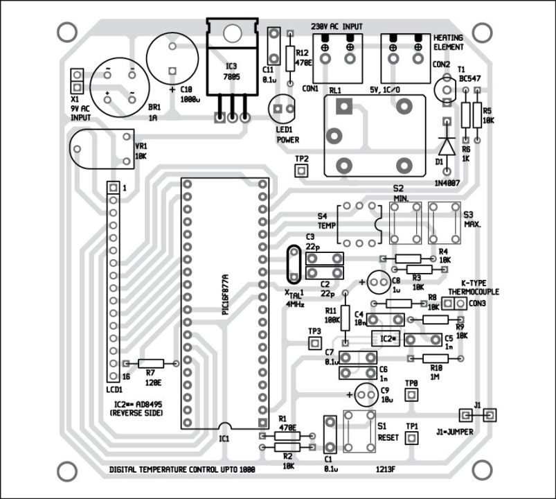Digital Temperature Controller | Full Circuit Diagram With Explanation