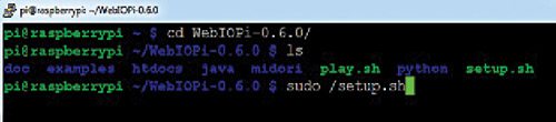 Fig. 2: Installation of WebIOPi