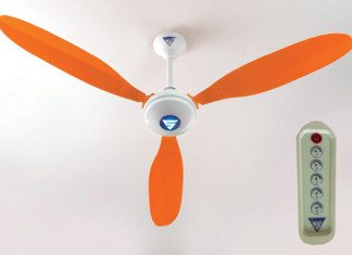 Super-Efficient Electric Ceiling Fans with Infrared Remote Controls