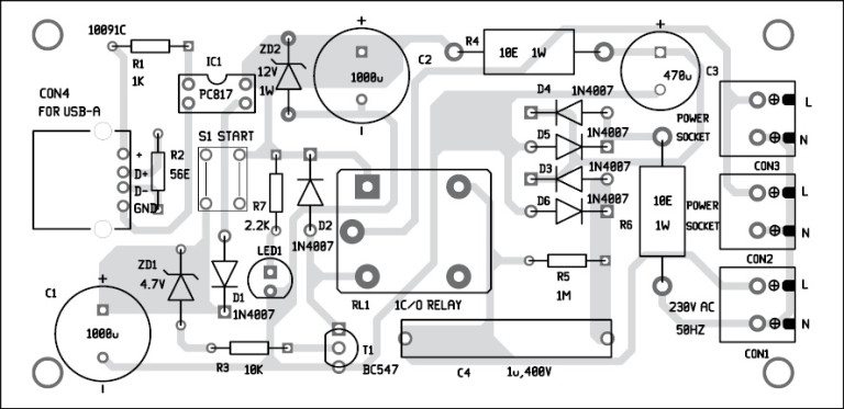 Automatic USB Controlled Power Switch | Full Project Available