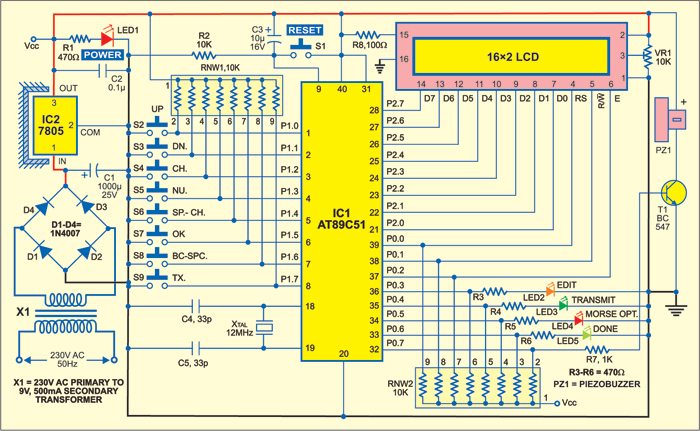 Microcontroller-Based Morse Code Encoder