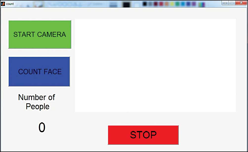 Fig. 1: Face-counter program output