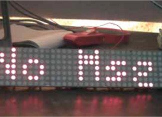 GSM-based Dot-Matrix Display