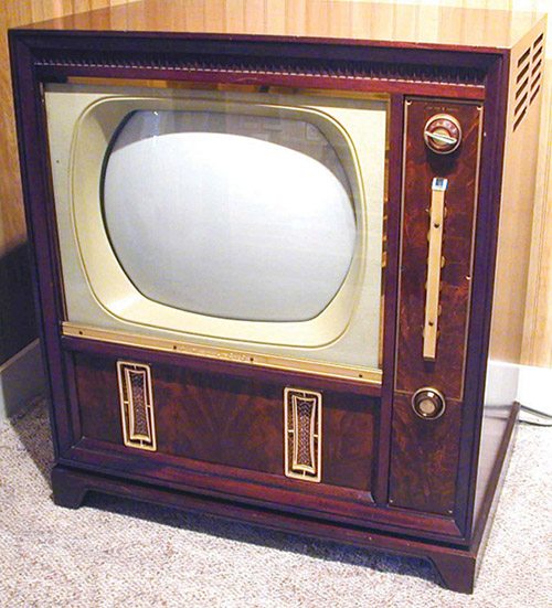 An old CRT TV