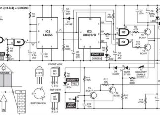 Garage Light Control & Security system circuit