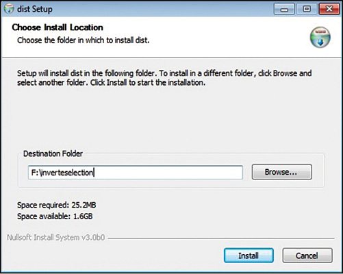 Fig 15: dist installer window