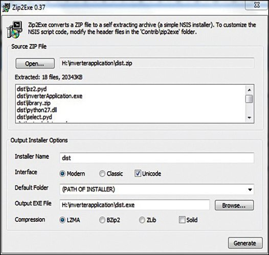 Fig.13: zip2Exe installer