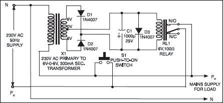 circuit diagram for protecting electrical appliances