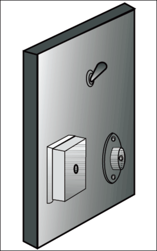 Fig 3. Mounting details of DPDT switch , RINGER and telephone terminal box