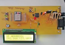 Fig. 1 Author’s prototype of the esp8266 based wireless web server
