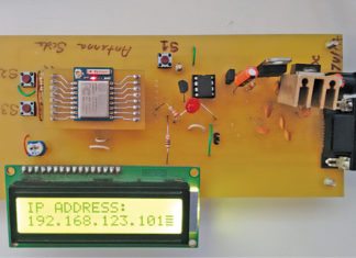 Fig. 1 Author’s prototype of the esp8266 based wireless web server