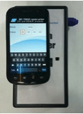 Figure 8: Calibrating Breath Analyzer device using STMicroelectronics Android App, Nfc-V-reader