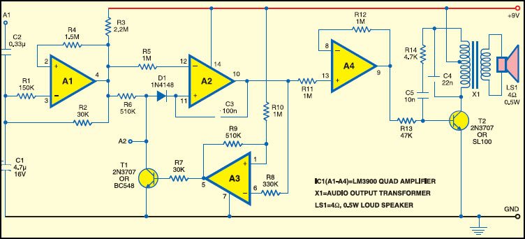 Electronic Horn Circuit Diagram