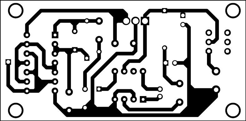 Fig. 2: PCB of the baby monitor circuit