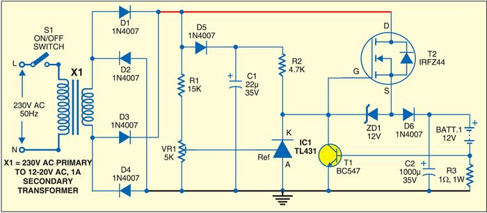 Circuit for Versatile Battery Charger