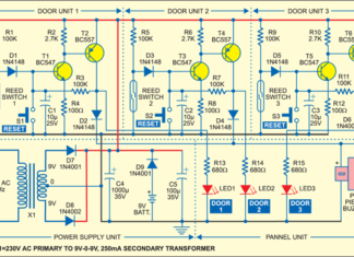 door opening alarm circuit