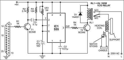 PC Based Candle Igniter Circuit