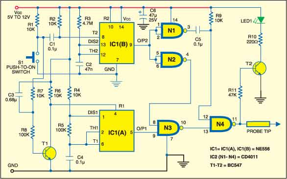 Digital pulse tester circuit