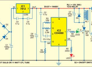 automatic bathroom light circuit