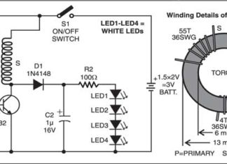 LED torch circuit