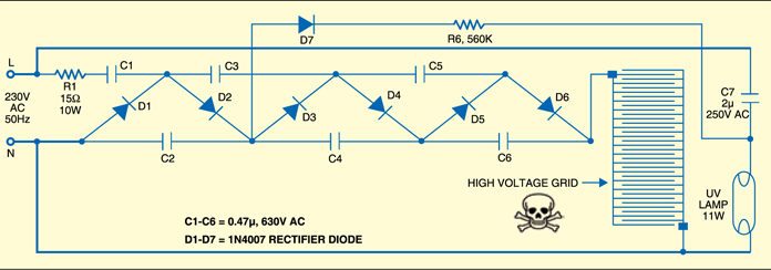 Electric Fly Swatter | Detailed Circuit Diagram Available