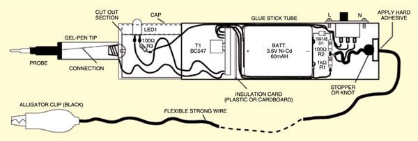 Proposed arrangement for leakage and continuity tester