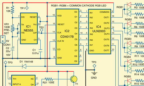 Seven-Colour LED Lighting | Full Electronics Project