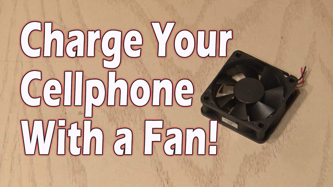 How To: Charge Your Cell phone with a Fan